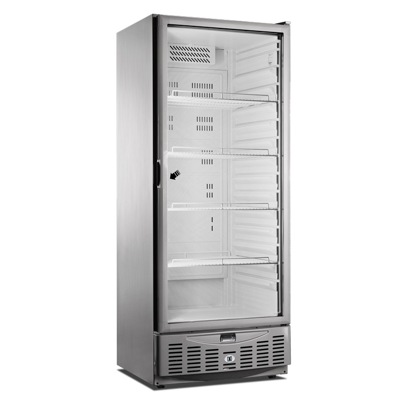 Armario refrigeración puerta vidro inox, rejillas GN2/1 y 600×400